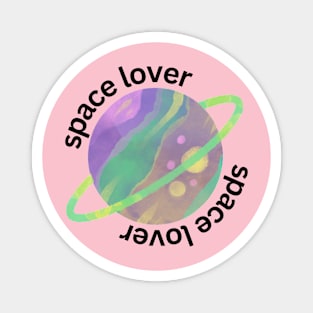 Planets Lover and Space Lover Magnet